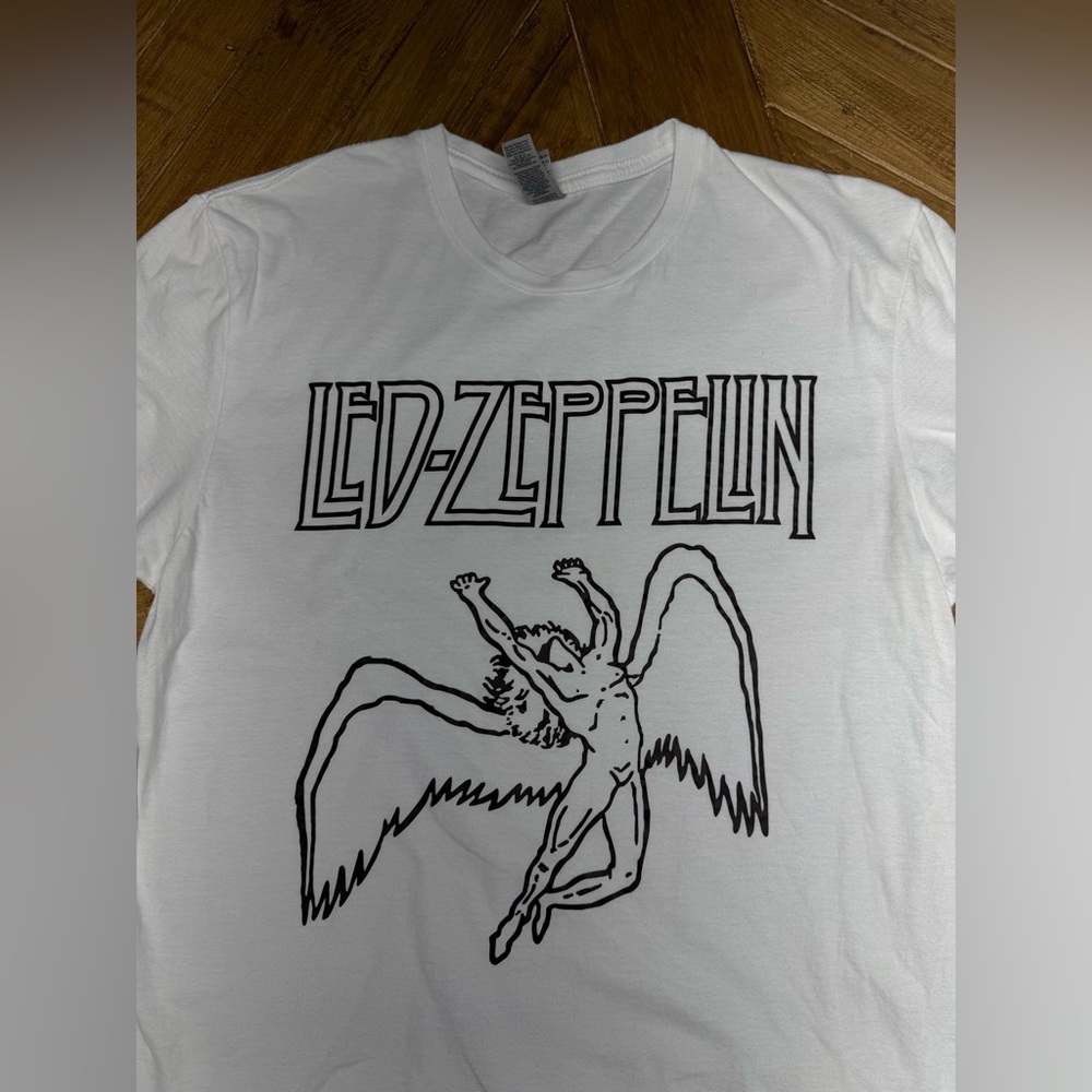 Led Zeppelin Graphic Band Tee Adult Medium Gildan Classic Rock Shirt - Picture 5 of 8